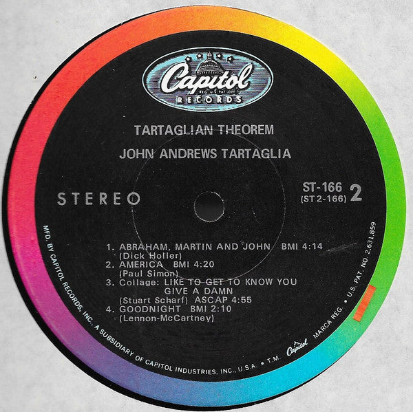 Tartaglian Theorem - John Andrews Tartaglia*