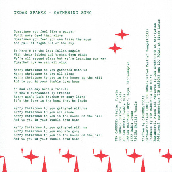 Santa's Knee / Gathering Song - Lenny Kaye, Cedar Sparks