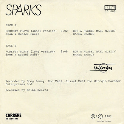 Modesty Plays - Sparks