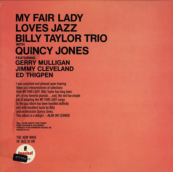 My Fair Lady Loves Jazz - Billy Taylor Trio With Quincy Jones