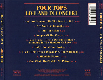 Live And In Concert - Four Tops