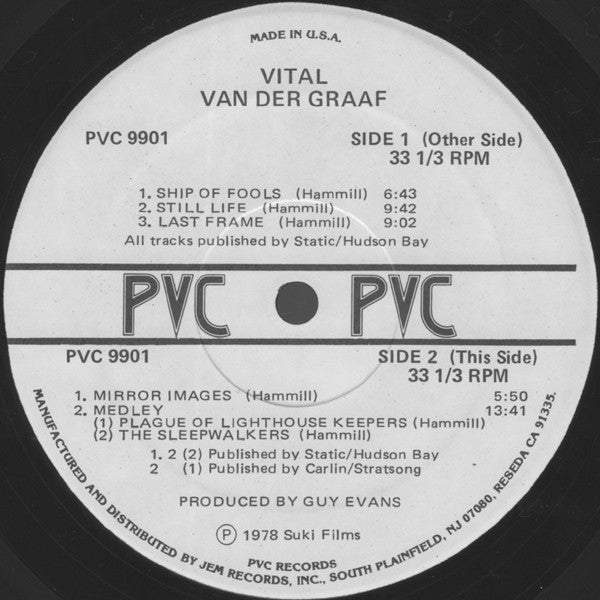 Vital - Van Der Graaf*