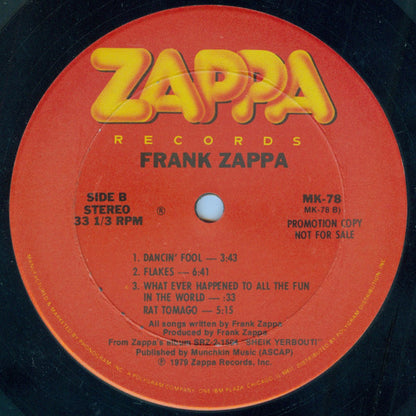 "Sheik Yerbouti" 'Clean Cuts' - Frank Zappa