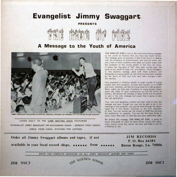 The Ring Of Fire - Evangelist Jimmy Swaggart*