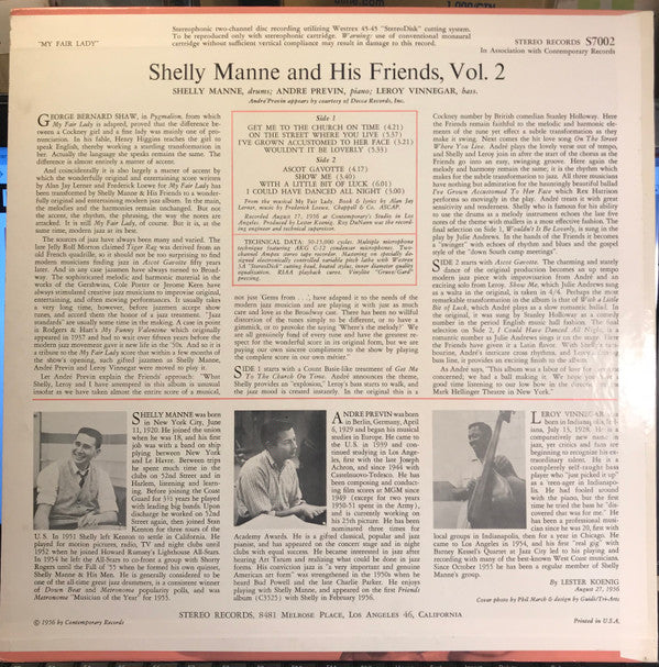 Modern Jazz Performances Of Songs From My Fair Lady - Shelly Manne & His Friends