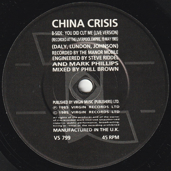 You Did Cut Me - China Crisis