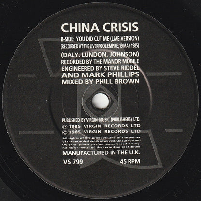 You Did Cut Me - China Crisis