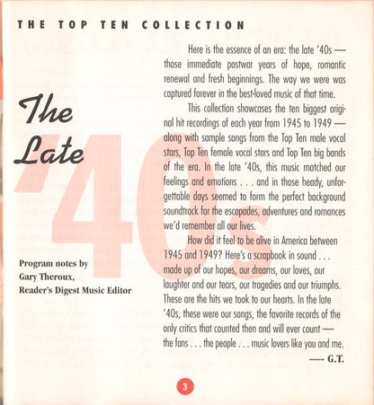 The Top Ten Collection: The Late '40s - Various