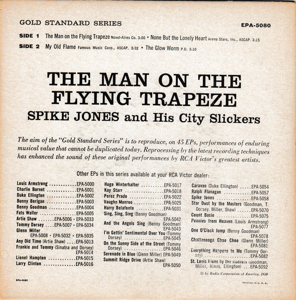 The Man On The Flying Trapeze - Spike Jones And His City Slickers