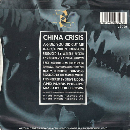 You Did Cut Me - China Crisis