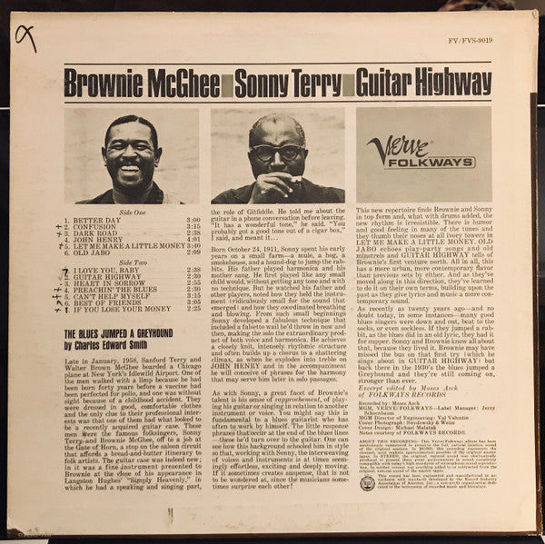 Guitar Highway - Brownie McGhee And Sonny Terry*