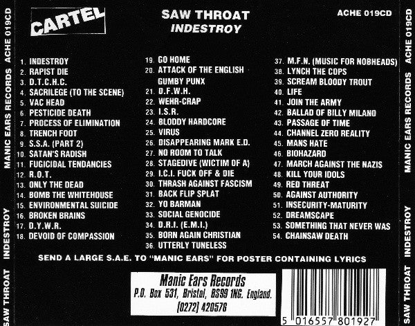 Inde$troy - Saw Throat*