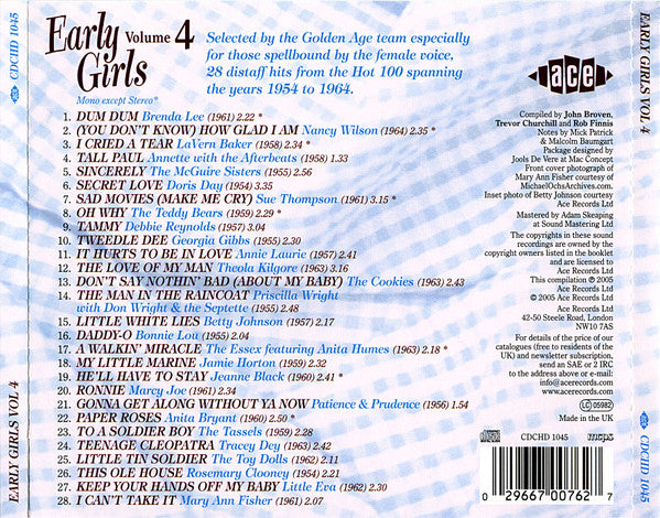 Early Girls Volume 4 - Various