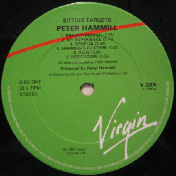 Sitting Targets - Peter Hammill