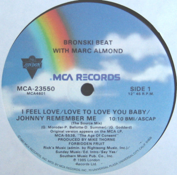 I Feel Love (12" Version) - Bronski Beat, Marc Almond