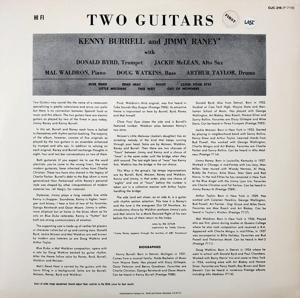 2 Guitars - Kenny Burrell / Jimmy Raney