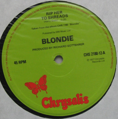 Blondie ‎– Rip Her To Shreds