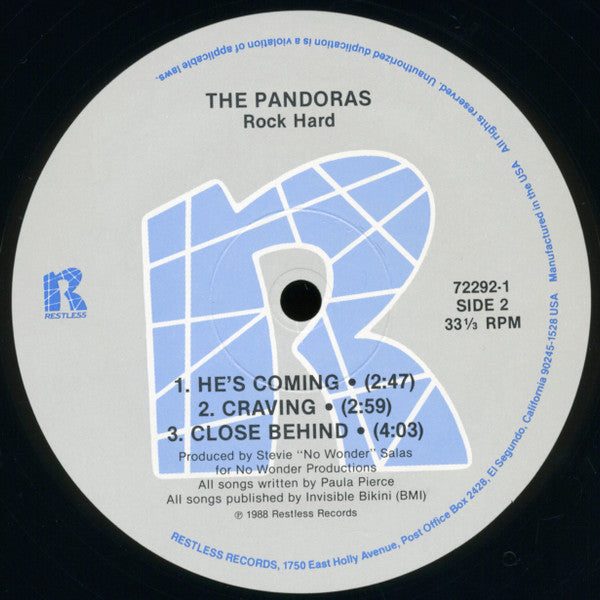 The Pandoras ‎– Rock Hard