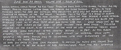 Various ‎– Jukebox At Eric's Vol 1: Rock 'N' Roll