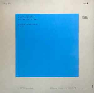 Gidon Kremer / Franz Schubert / Valery Afanassiev ‎– Edition Lockenhaus Vol. 3 / Sonate B-Dur Op. Posth. D 960