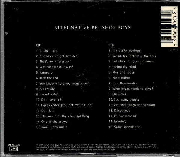 Pet Shop Boys ‎– Alternative