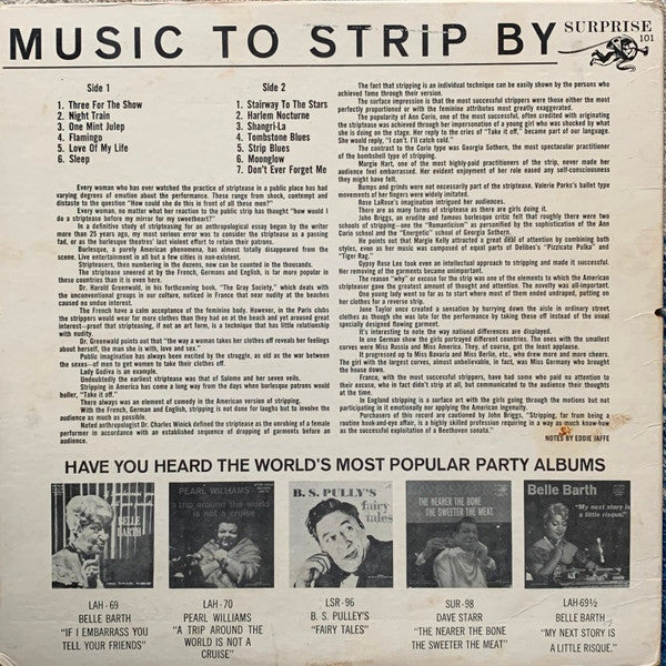 Bob Freedman And Orch* ‎– Music To Strip By