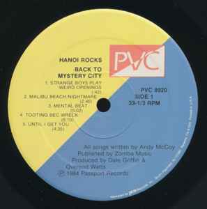 Hanoi Rocks ‎– Back To Mystery City