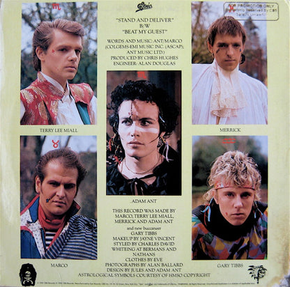 Adam And The Ants ‎– Stand & Deliver!