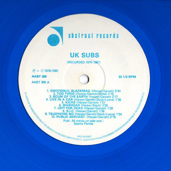 U.K. Subs* ‎– Recorded 1979 - 1981