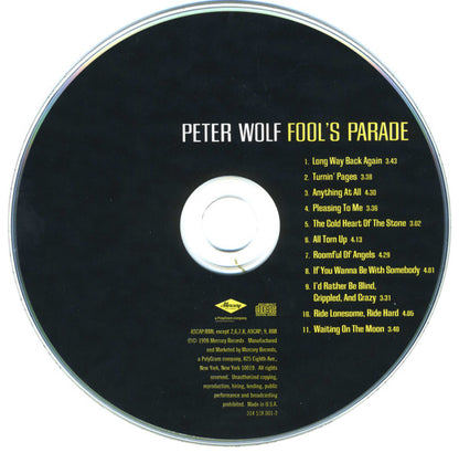 Peter Wolf ‎– Fool's Parade
