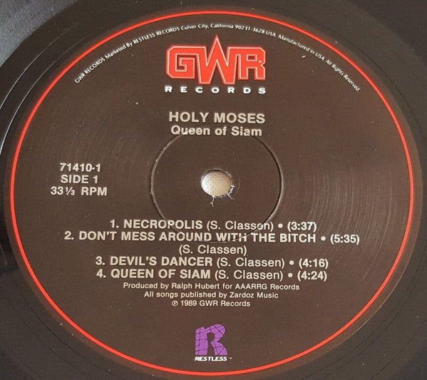 Holy Moses (2) ‎– Queen Of Siam