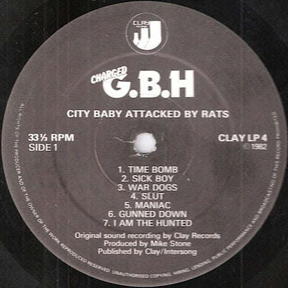 Charged G.B.H* ‎– City Baby Attacked By Rats