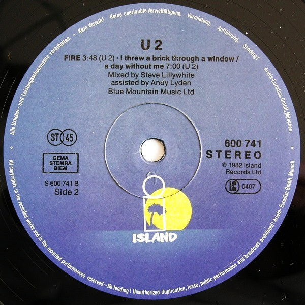 U2 ‎– New Year's Day (Long Version)