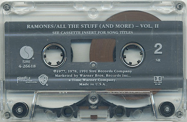 Ramones ‎– All The Stuff (And More) - Vol. II