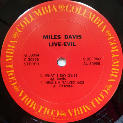 Miles Davis ‎– Live-Evil