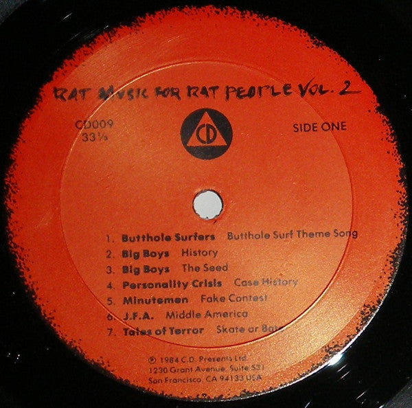 Various ‎– Rat Music For Rat People Vol. 2