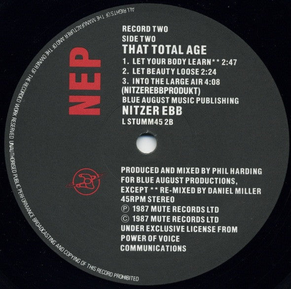 That Total Age - Nitzer Ebb