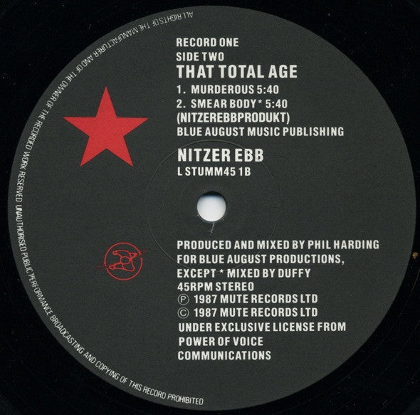 That Total Age - Nitzer Ebb